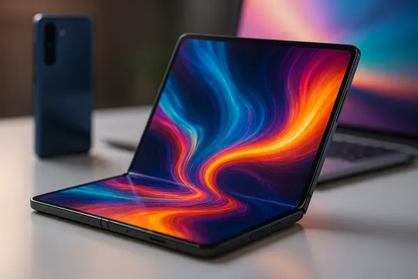 Foldable phone unfolded